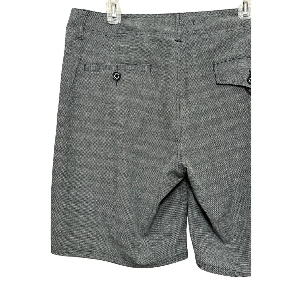 Ezekiel Runaway Versa Hybrid Board Shorts Functional Pockets Gray Men's 36 NWOT